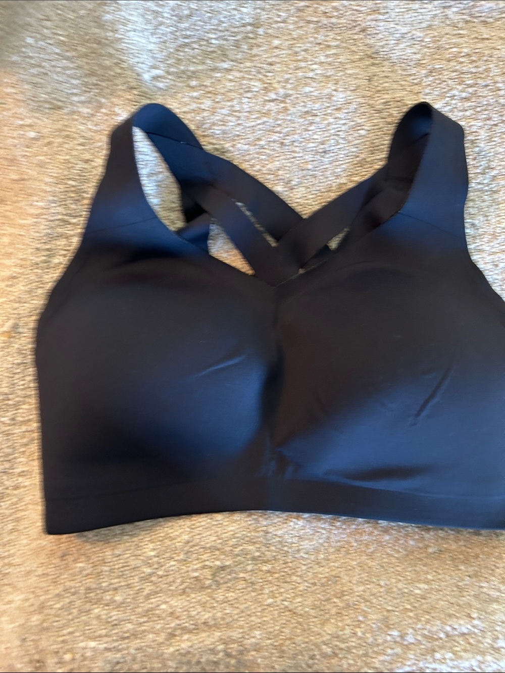 lululemon athletica Black Crossback Padded Sports Bra